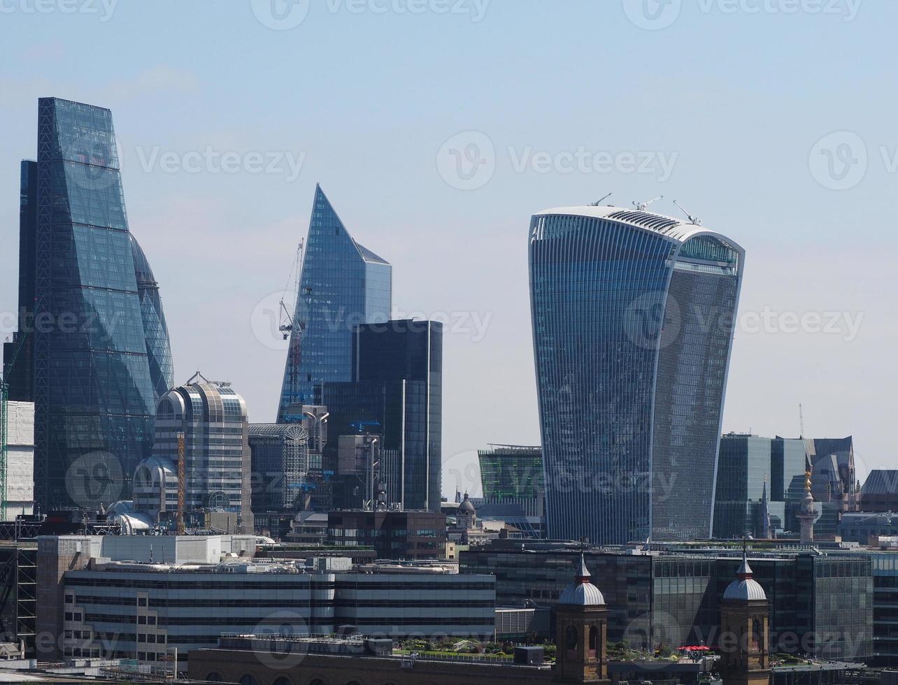 skyline della città di Londra foto