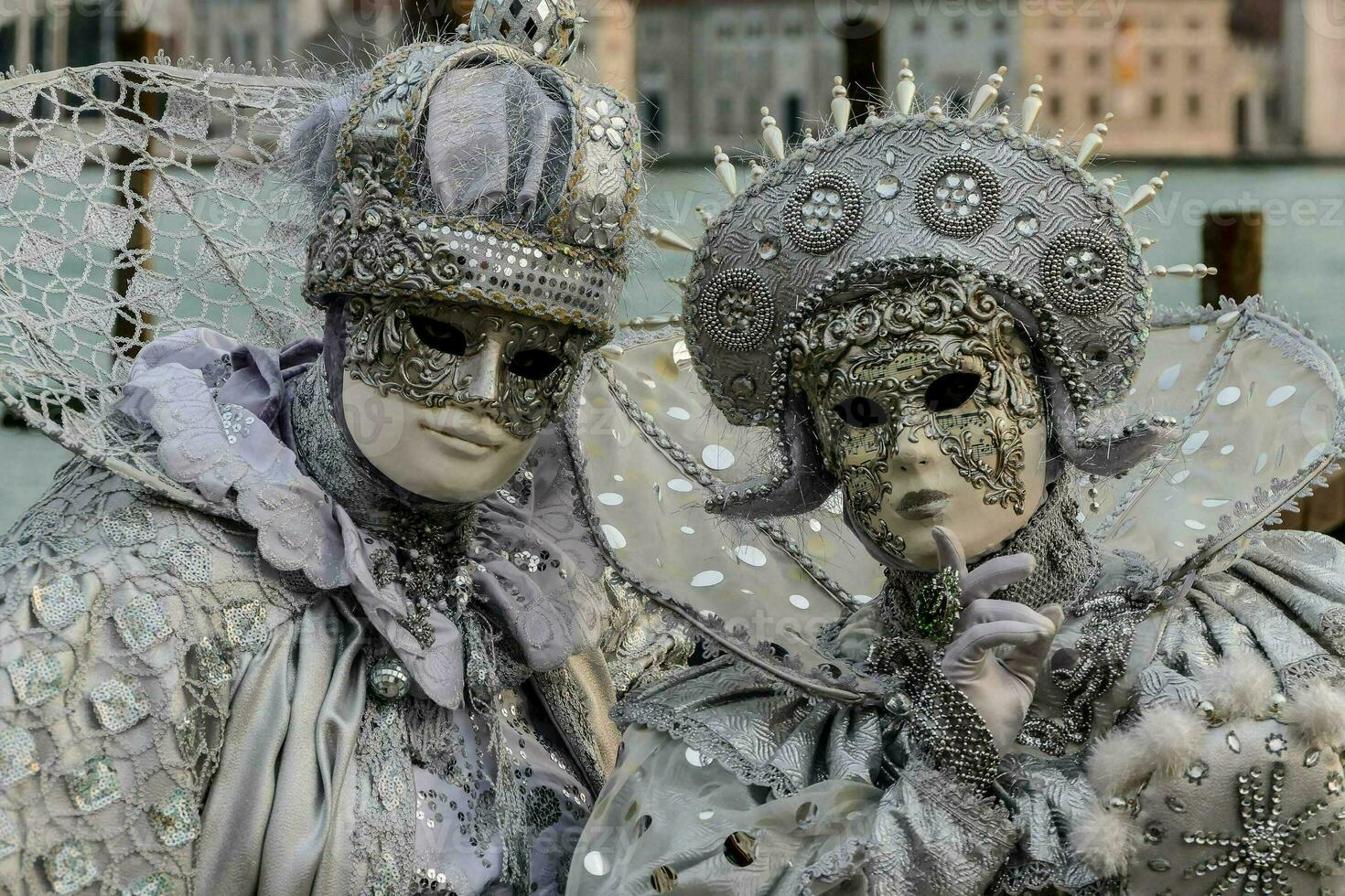 persone nel costume a il carnevale di Venezia foto