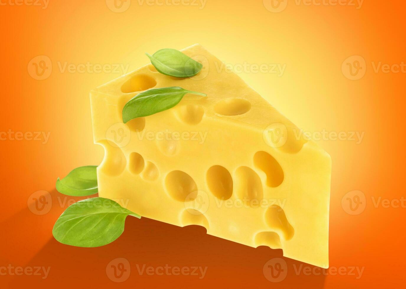 pezzo di formaggio isolato foto