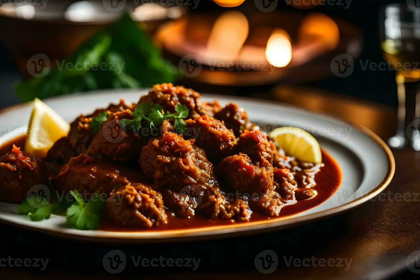 Se voi Guarda strettamente a rendang, voi volontà Avviso un' simpatico ristorante quello è collocato lontano lontano ai generato foto