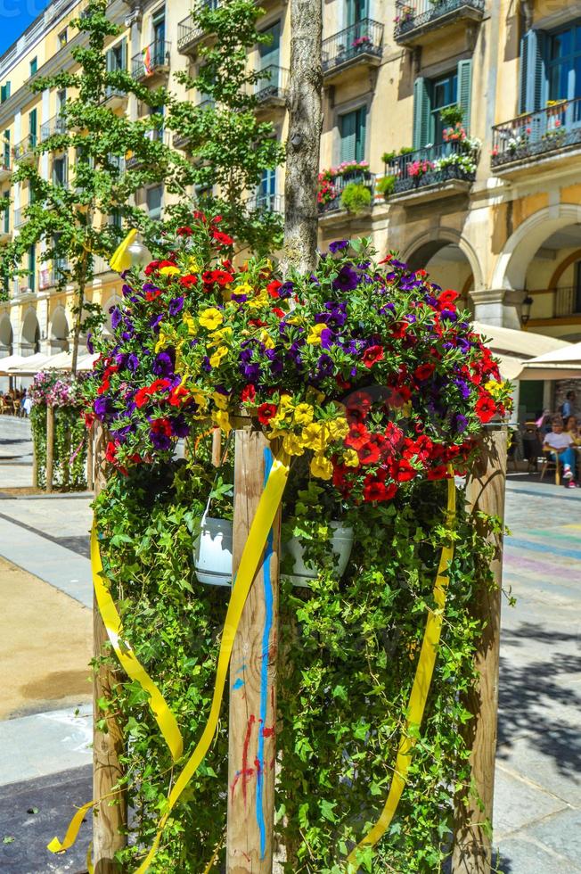 festa dei fiori a girona temps de flors, spagna. 2018 foto