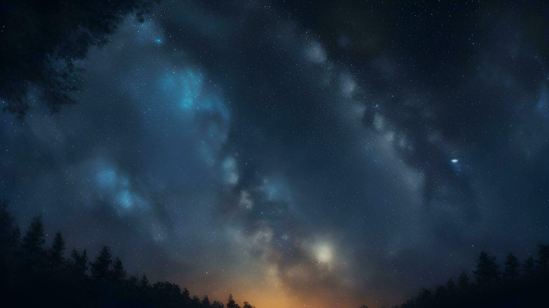 astratto leggero sfondo quello cattura il essenza di un' stellato notte cielo foto