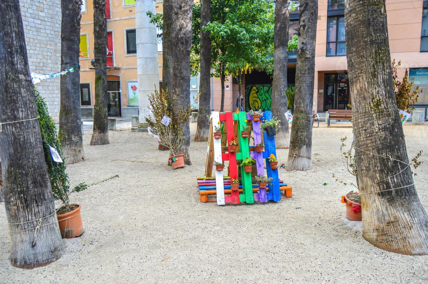 festa dei fiori a girona temps de flors, spagna. 2018 foto