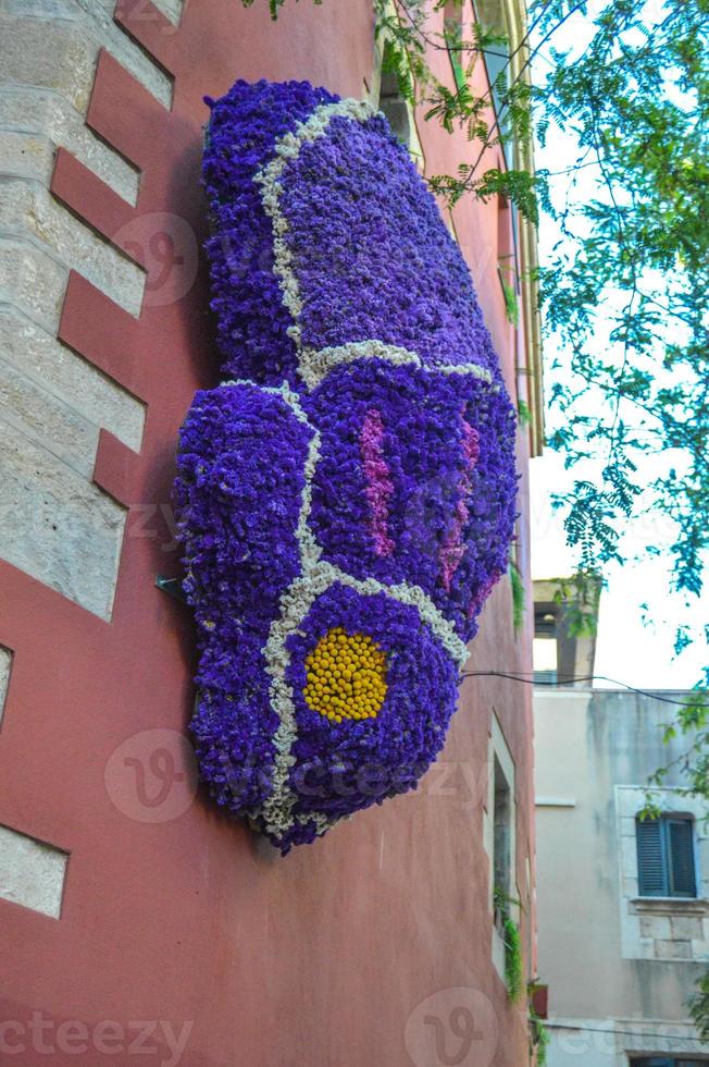 festa dei fiori a girona temps de flors, spagna. 2018 foto