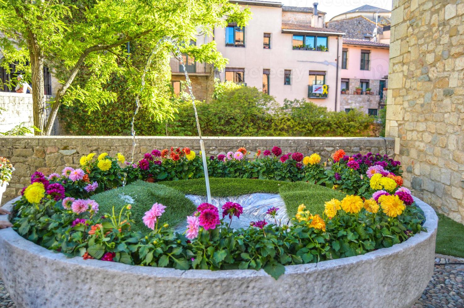 festa dei fiori a girona temps de flors, spagna. 2018 foto