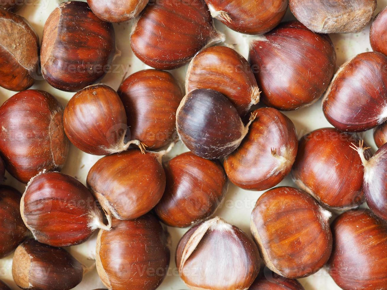 sfondo di cibo di castagne foto