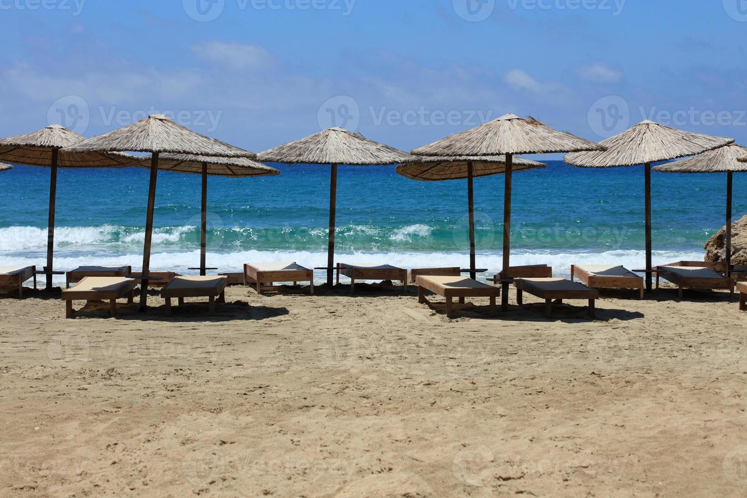 falassarna spiaggia di sabbia rossa kissamos creta island vacanze estive stagione foto