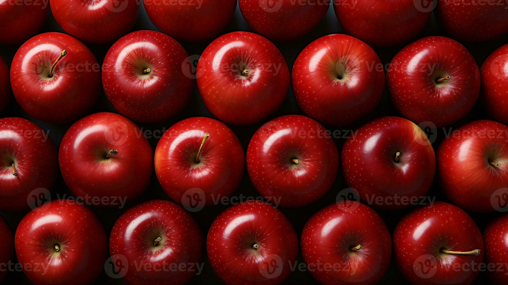 molti biologico rosso mele. fresco frutta sfondo. ai generativo foto