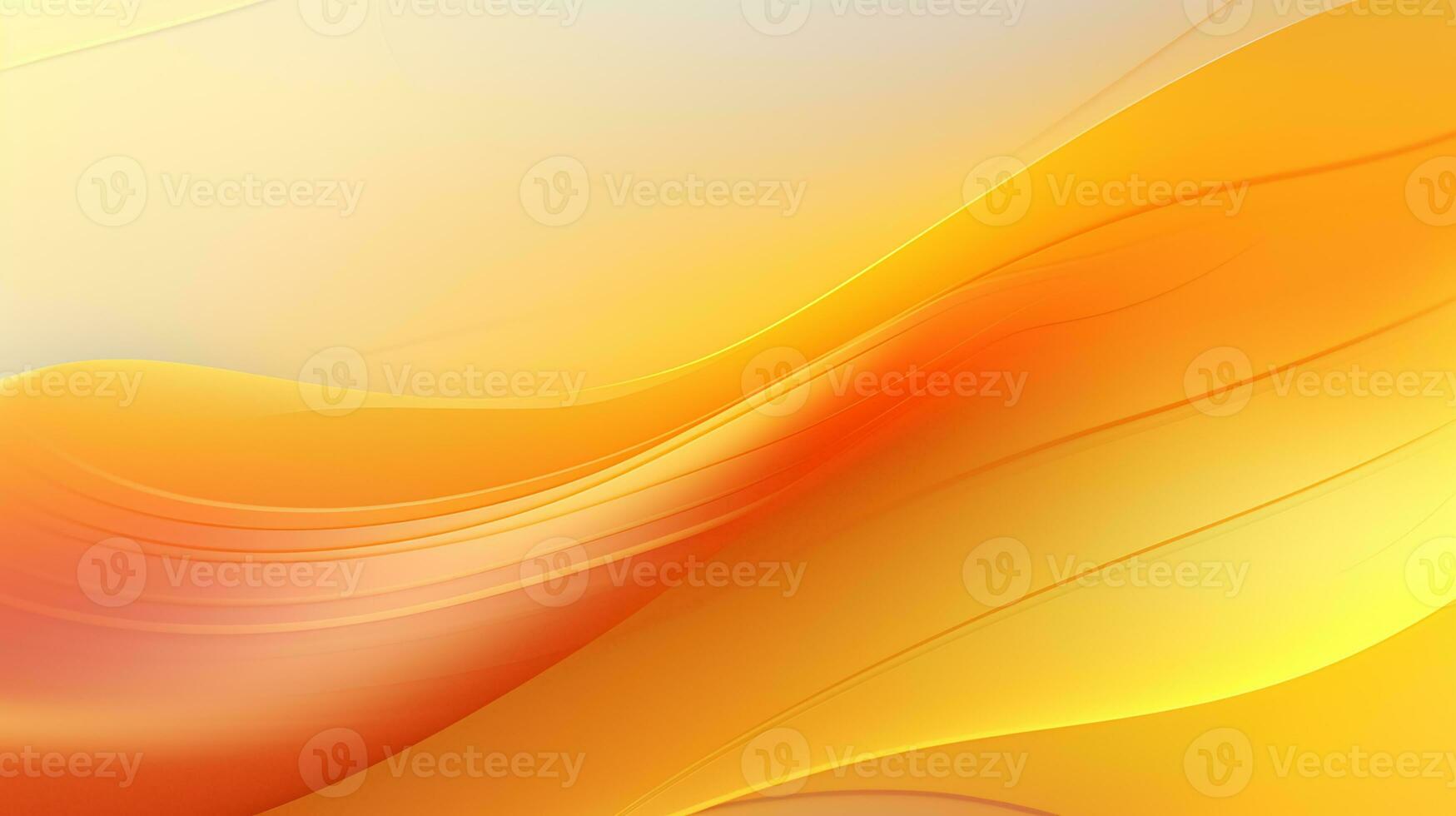 arancia e giallo astratto onda sfondo ai generativo foto