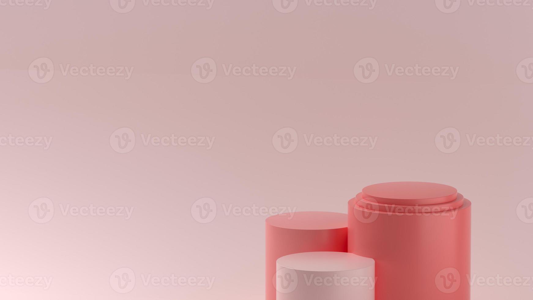 fase di prodotto minimalista sfumature rosa per vetrina prodotto o promo foto