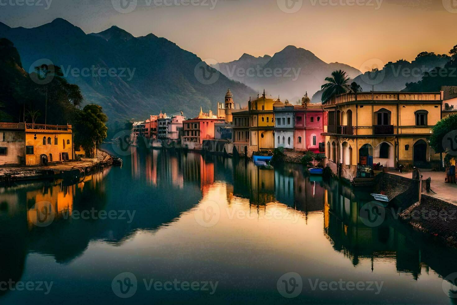 il bellissimo città di Udaipur nel India. ai-generato foto