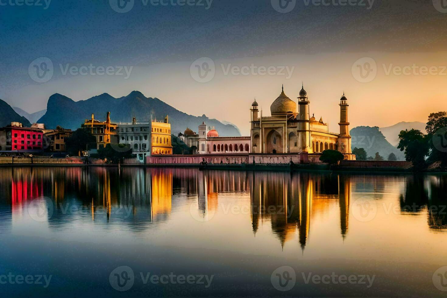 il taj Mahal nel India. ai-generato foto