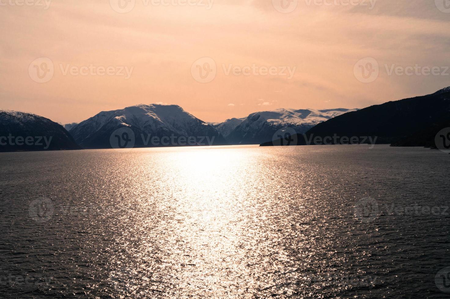 sognefjord in norvegia foto