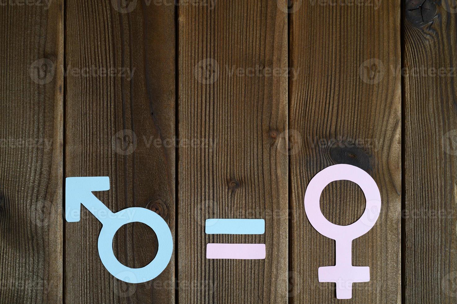 parità di genere uguale foto
