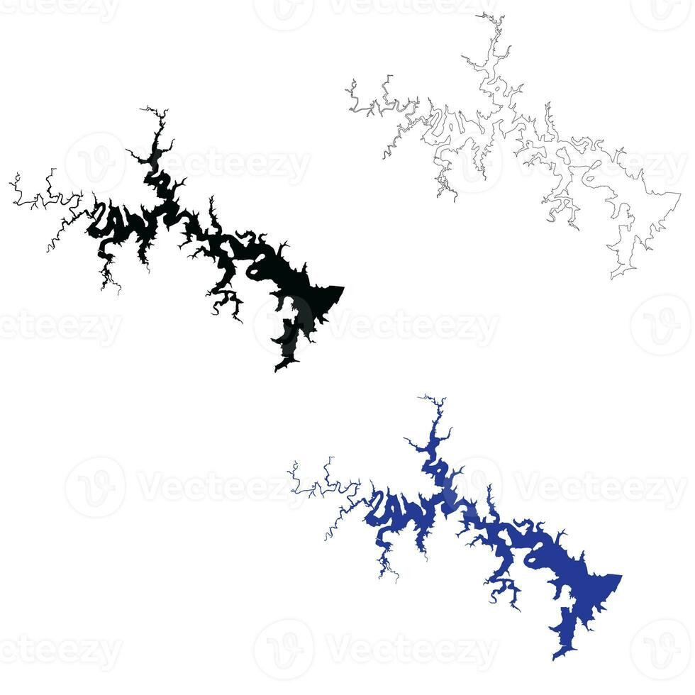 skiatook lago icona. lago winnipesauke carta geografica cartello. lago winnipesauke schema simbolo. Oklahoma carta geografica. piatto stile. foto