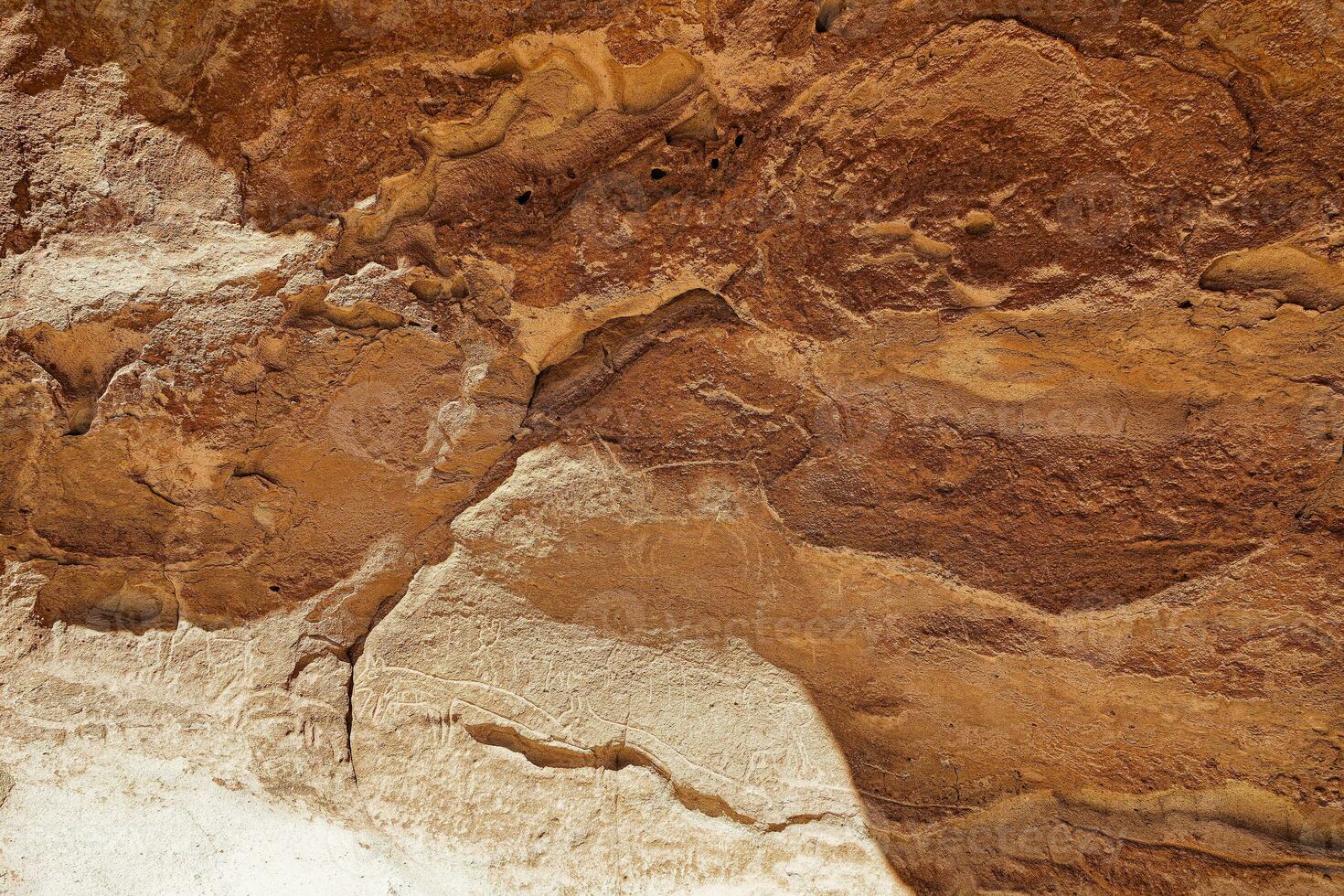 erba buenas archeologico luogo - chile. grotta dipinti - atacama deserto. san pedro de atacama. foto