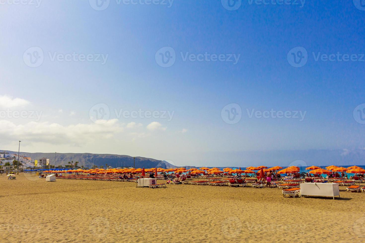 spiaggia playa de las vistas canarie isola spagnola tenerife africa. foto