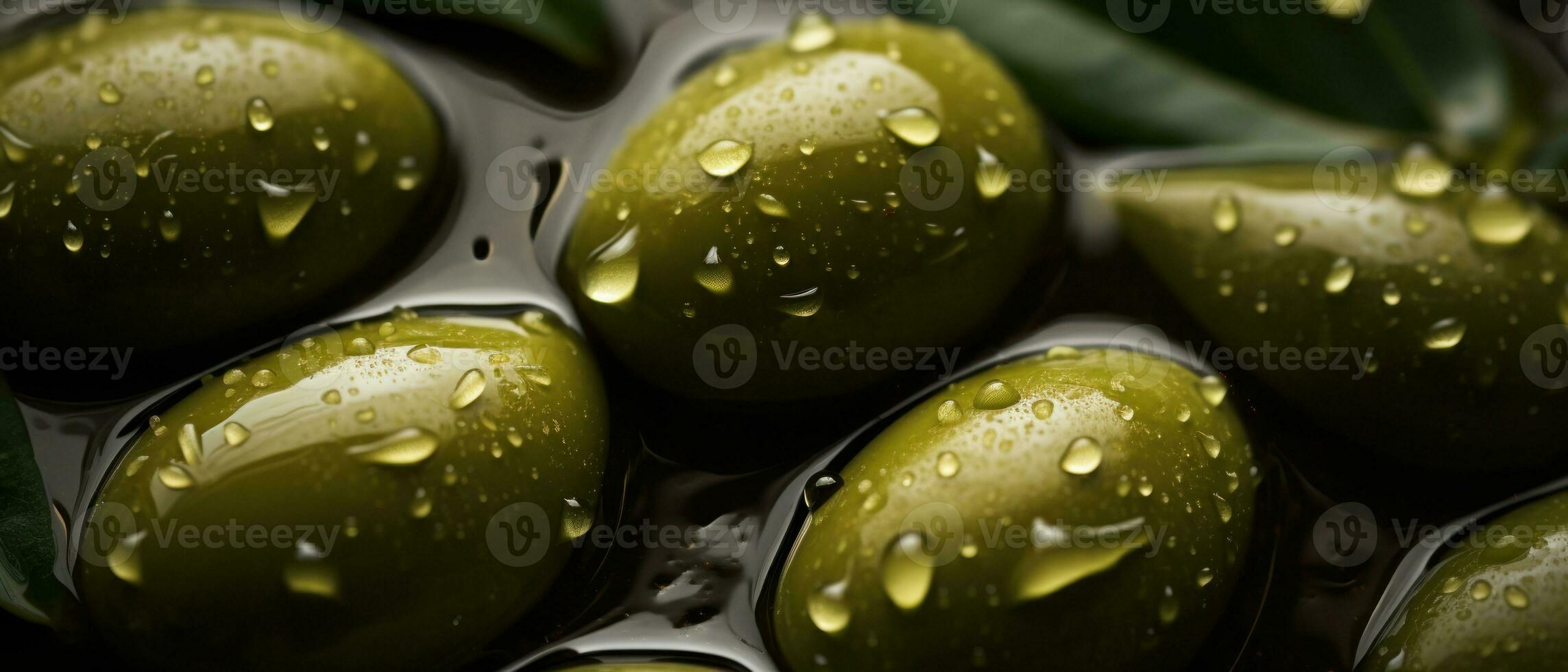 macro Immagine di un oliva. ai generativo foto