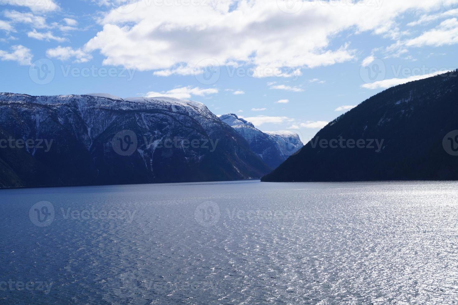 sognefjord in norvegia foto