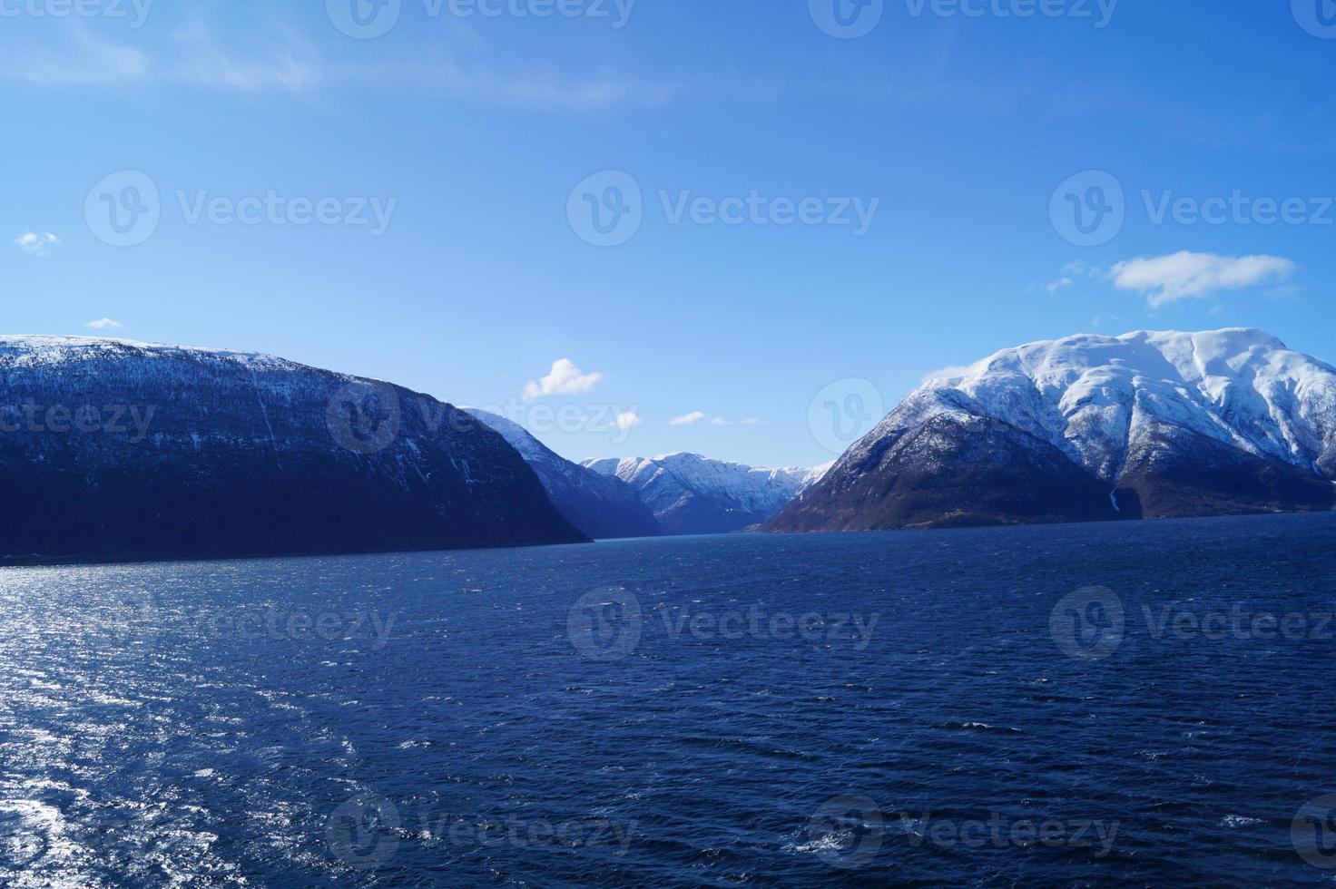 sognefjord in norvegia foto