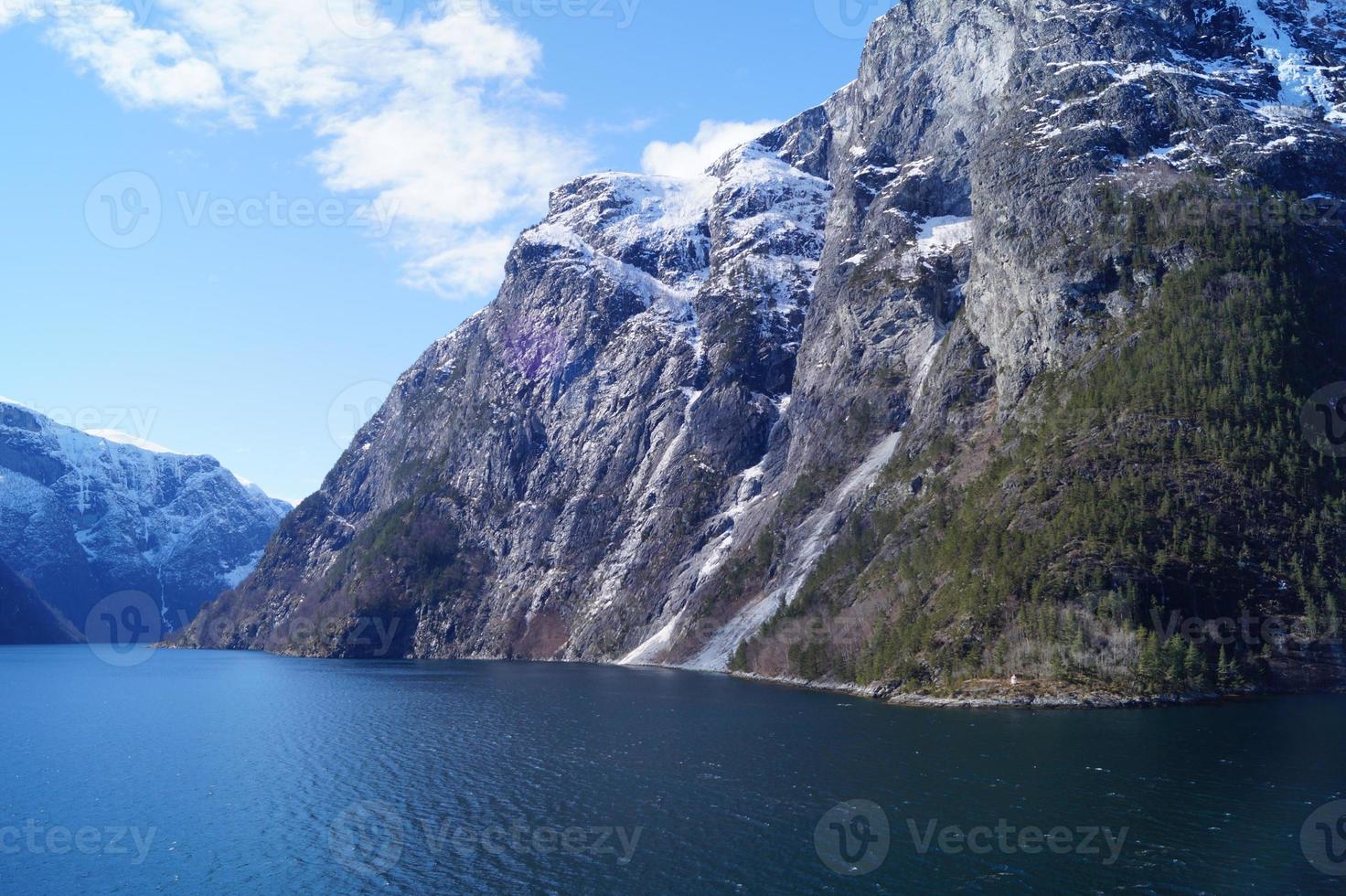 sognefjord in norvegia foto