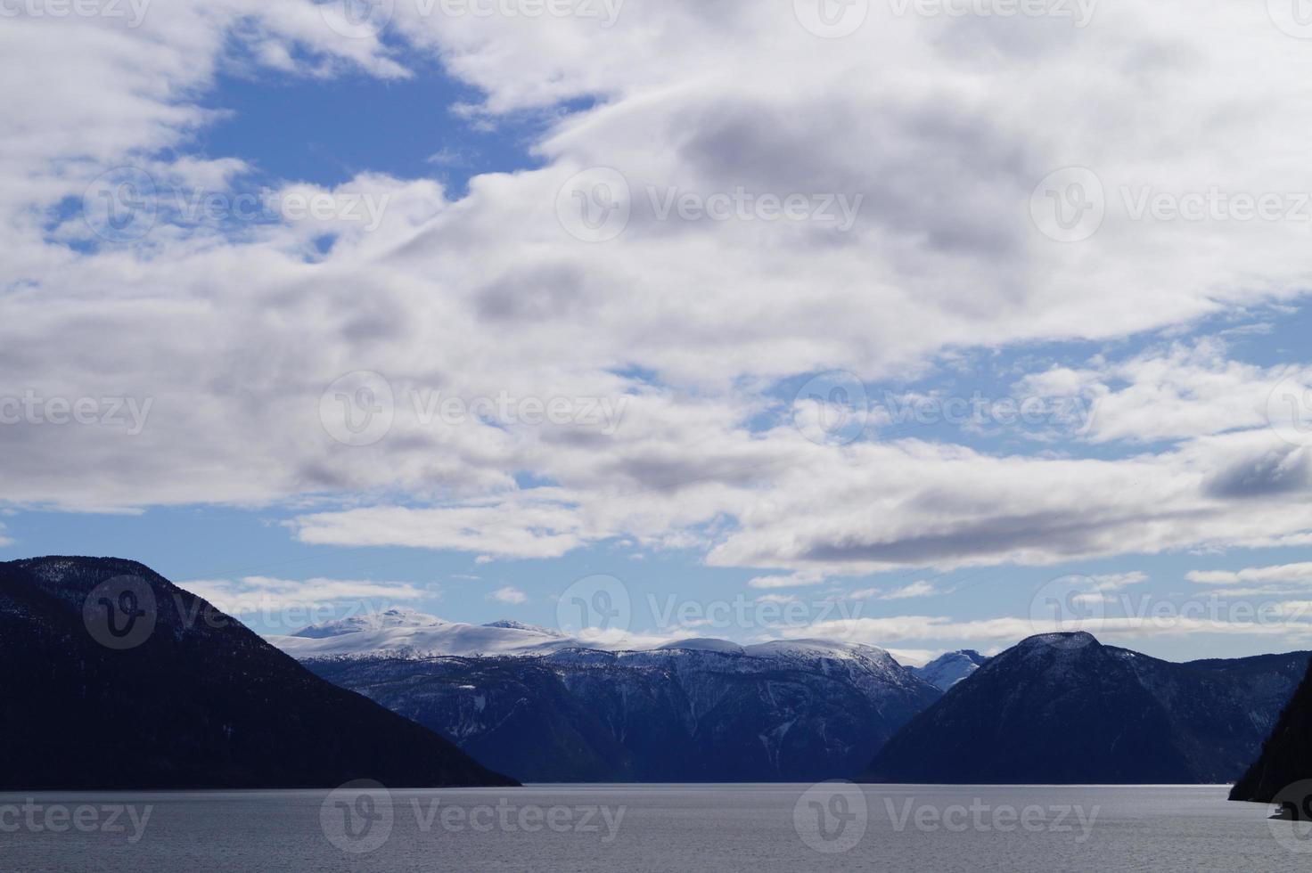 sognefjord in norvegia foto