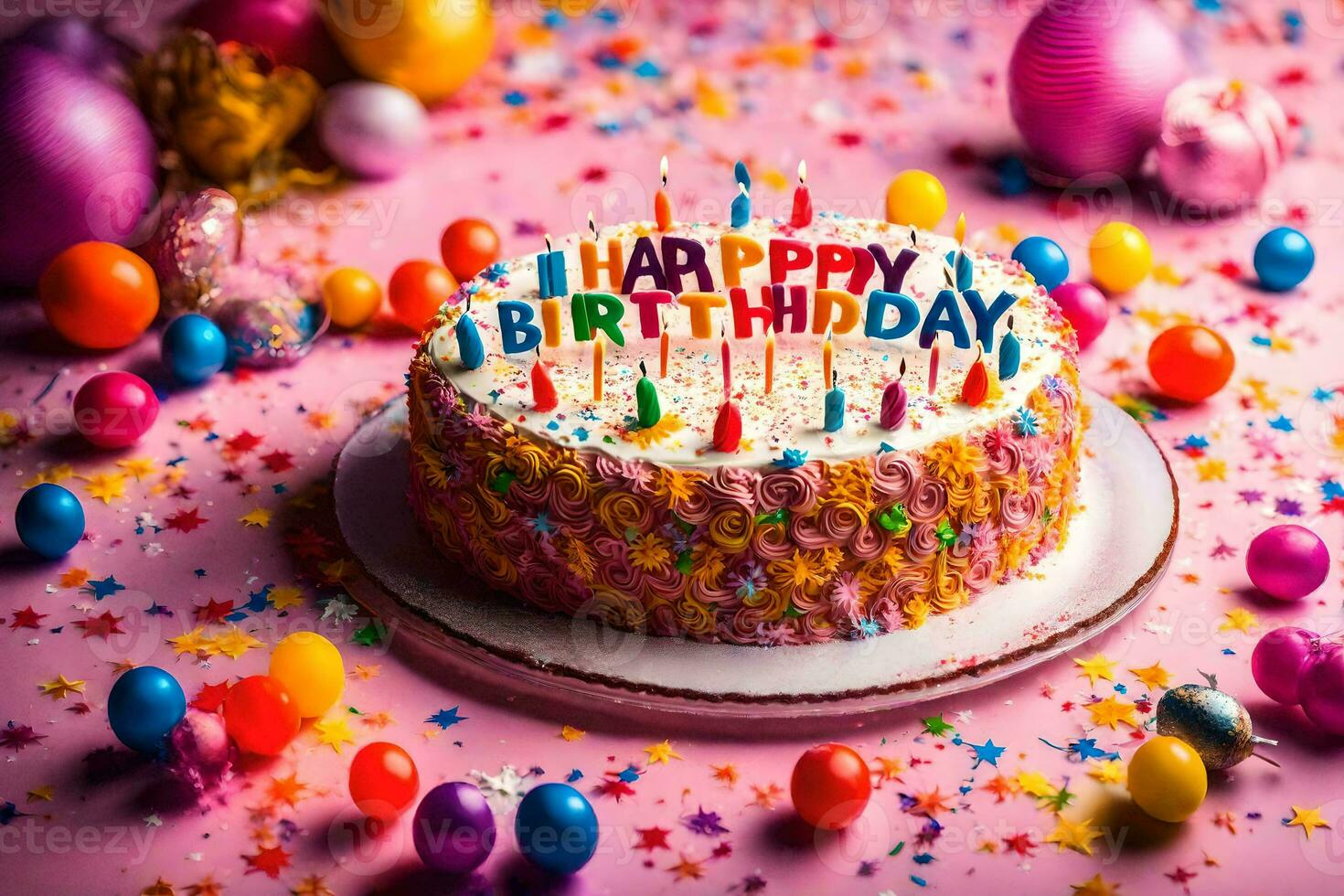 il migliore compleanno torta idee per bambini. ai-generato foto