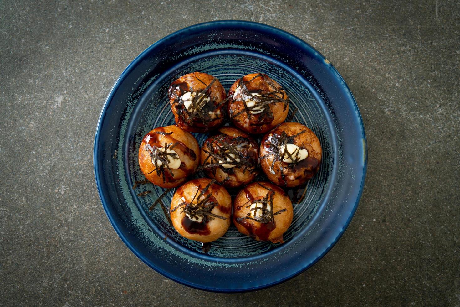 gnocchi di takoyaki o polpette di polpo foto