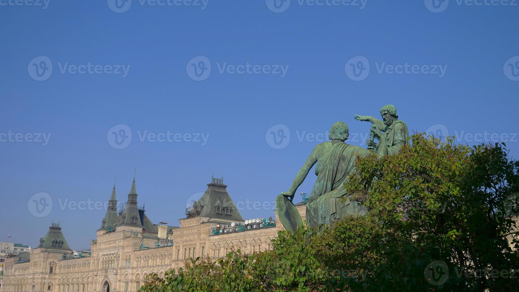 statua d'epoca retrò indagine sulla piazza rossa, mosca russia foto
