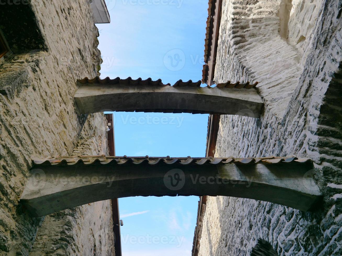 architettura centro storico città vecchia di tallinn, estonia foto