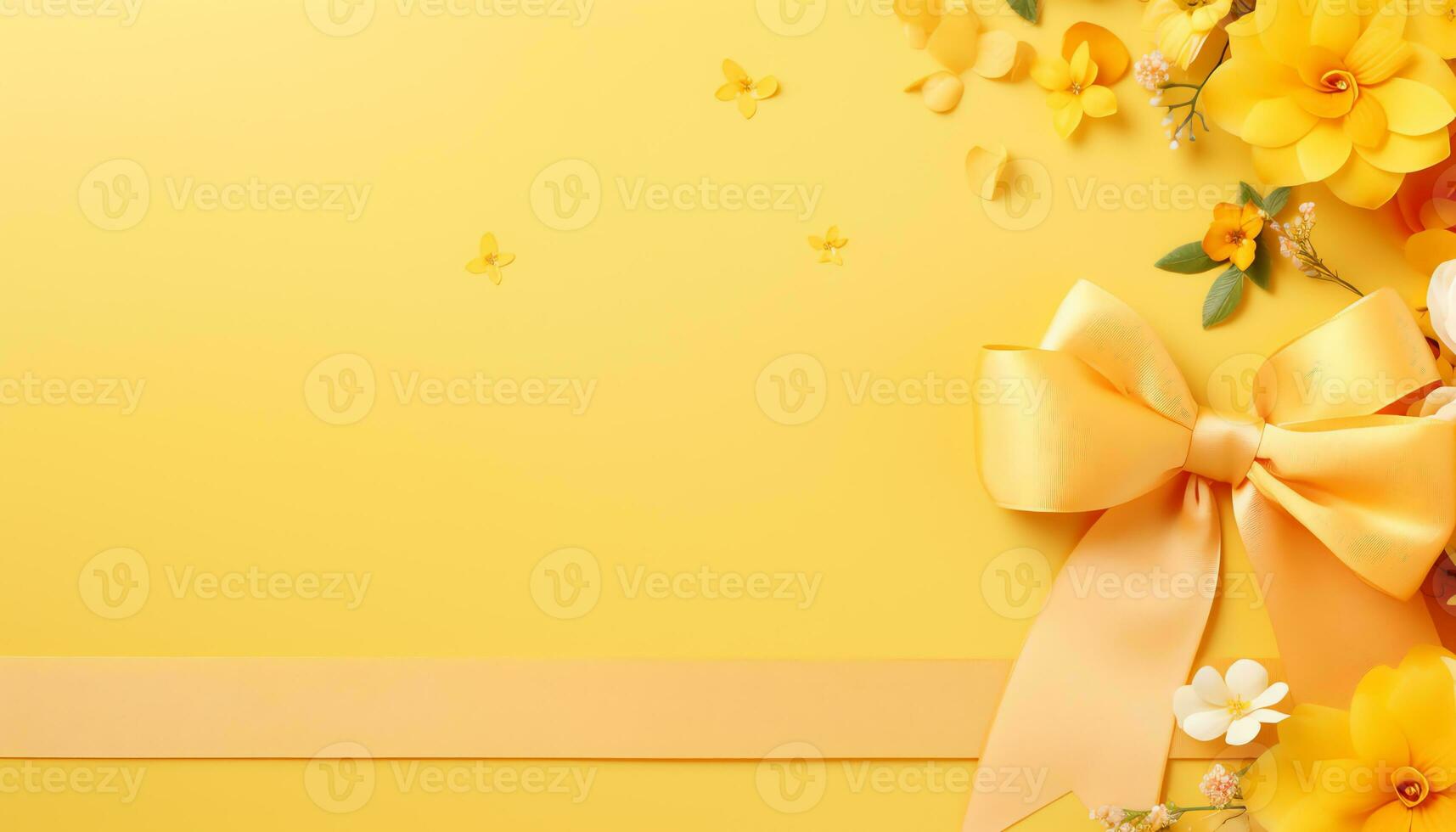 giallo seta tessuto sfondo con pieghe ai generato foto