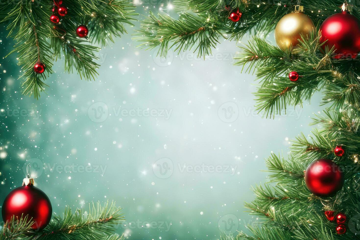 festivo Natale albero sfondo ai generativo foto