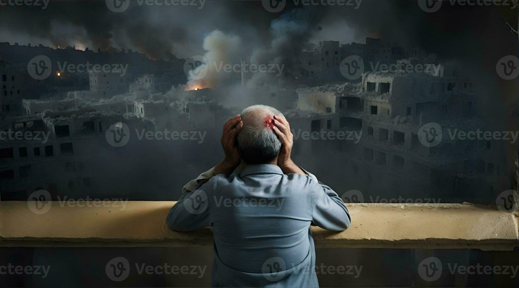 eventi di guerra vittime quello sinistra tristezza tutti al di sopra di il mondo, ai generativo, foto