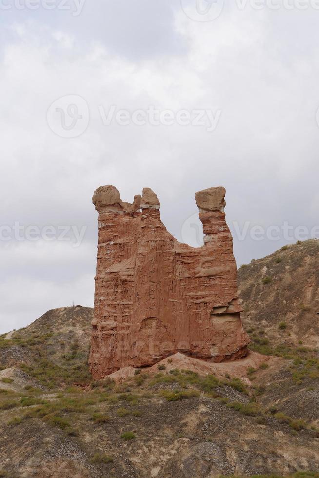 zona scenica di binggou danxia nella provincia di sunan zhangye gansu, cina. foto