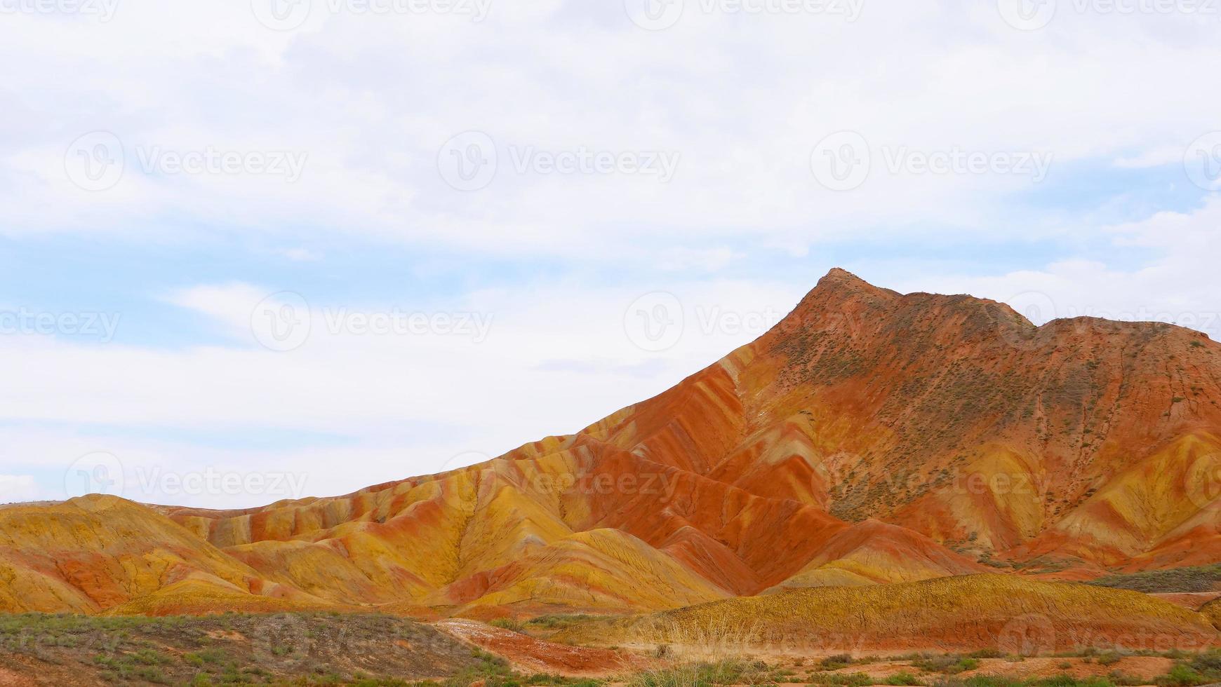 zhangyei danxia landform in gansu cina. foto