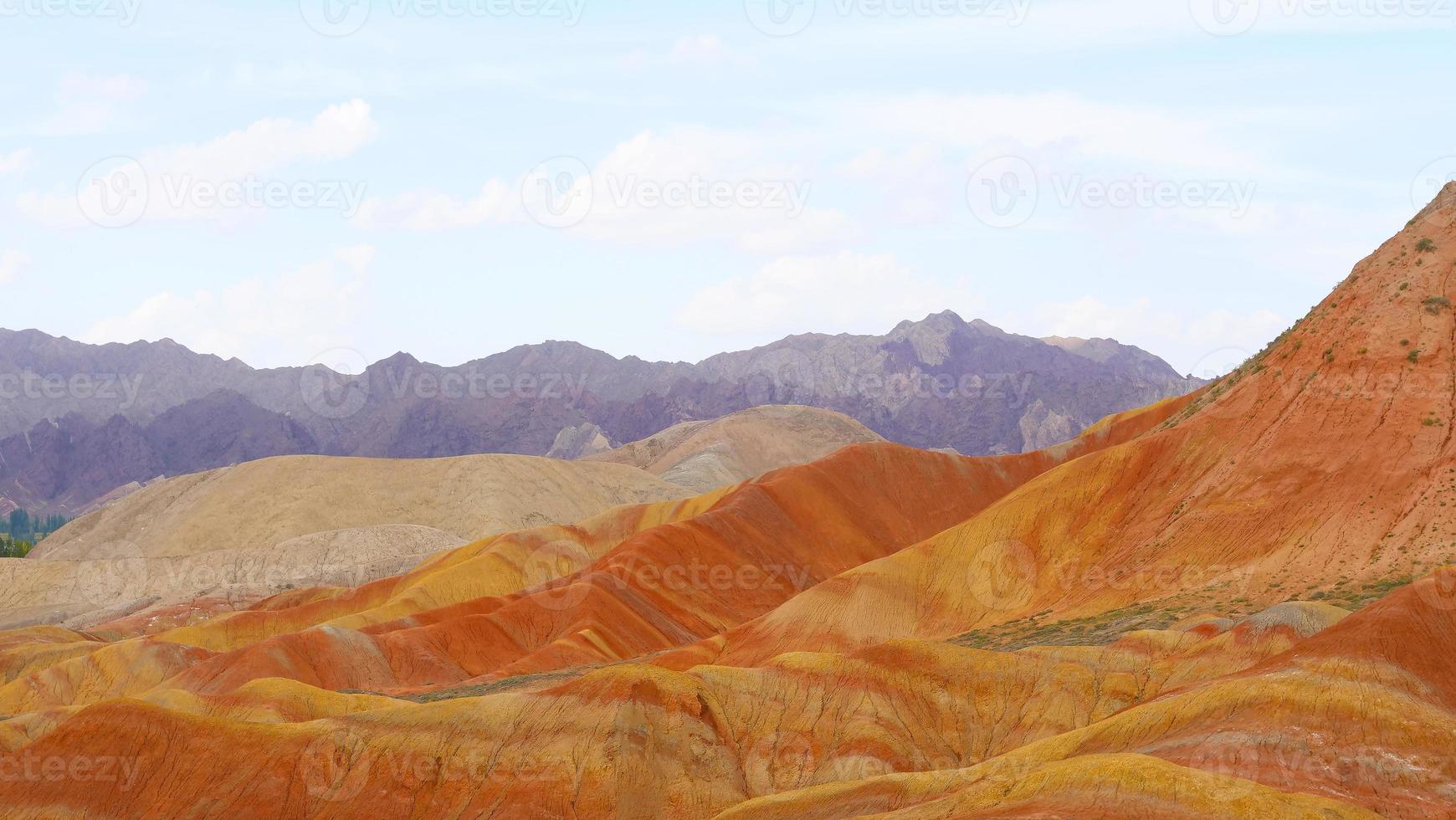 zhangyei danxia landform in gansu cina. foto