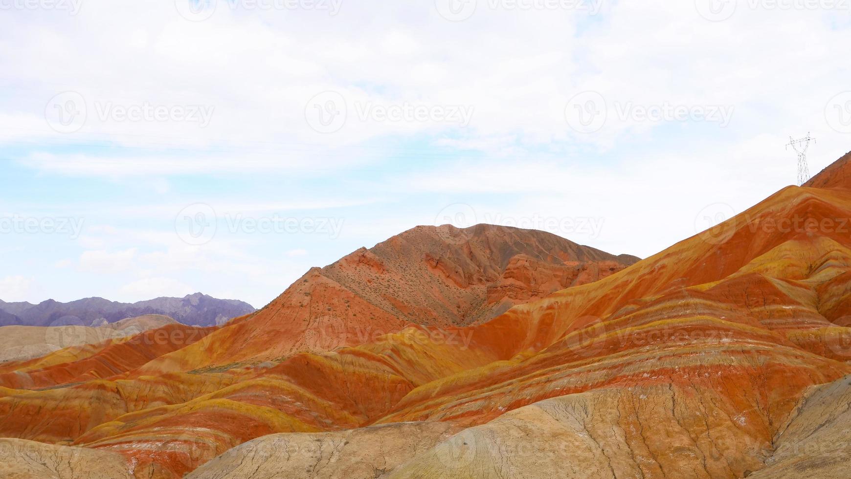 zhangyei danxia landform in gansu cina. foto