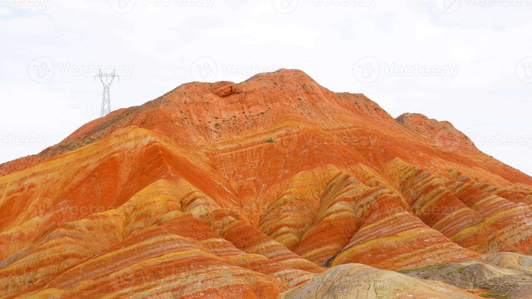 zhangyei danxia landform in gansu cina. foto