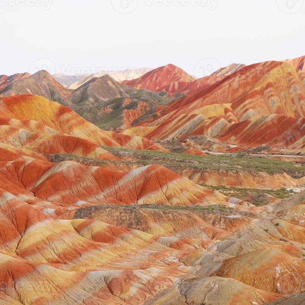 zhangyei danxia landform in gansu cina. foto