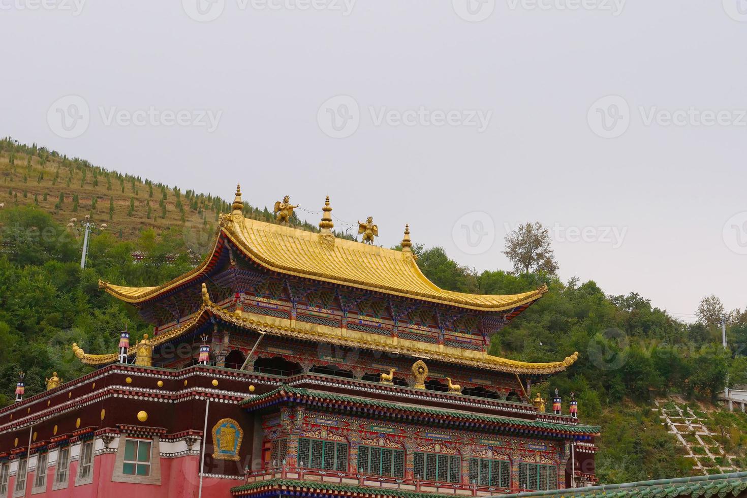 monastero di kumbum, ta'er tempio xining qinghai cina. foto