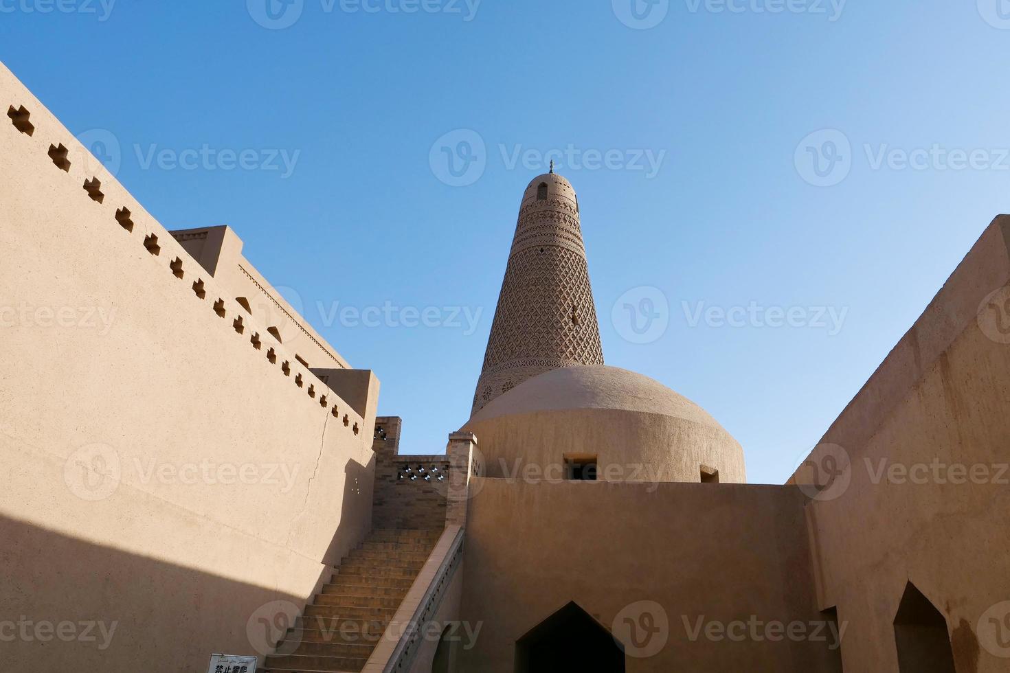 minareto emin o torre sugong a turpan xinjiang, cina. foto