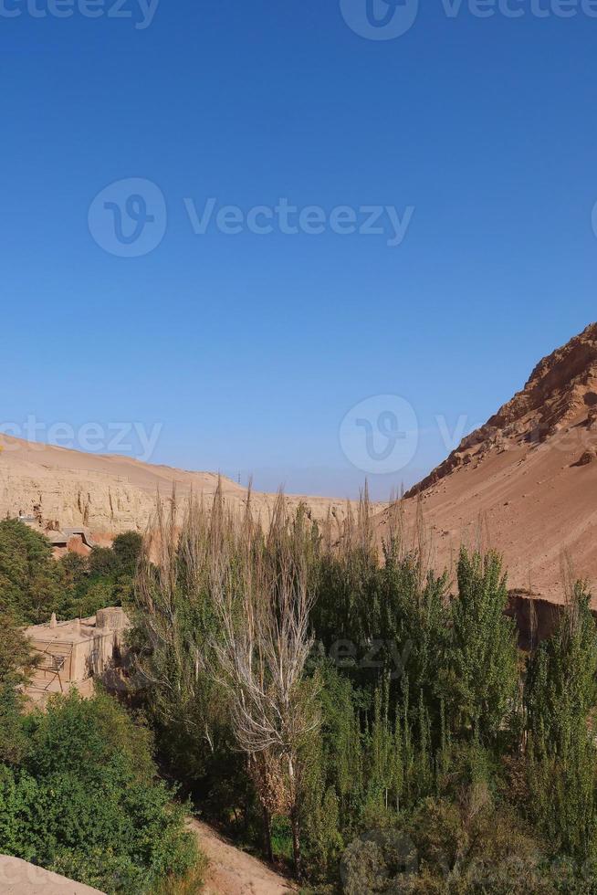 bezeklik mille grotte di buddha nella provincia cinese di turpan xinjiang. foto