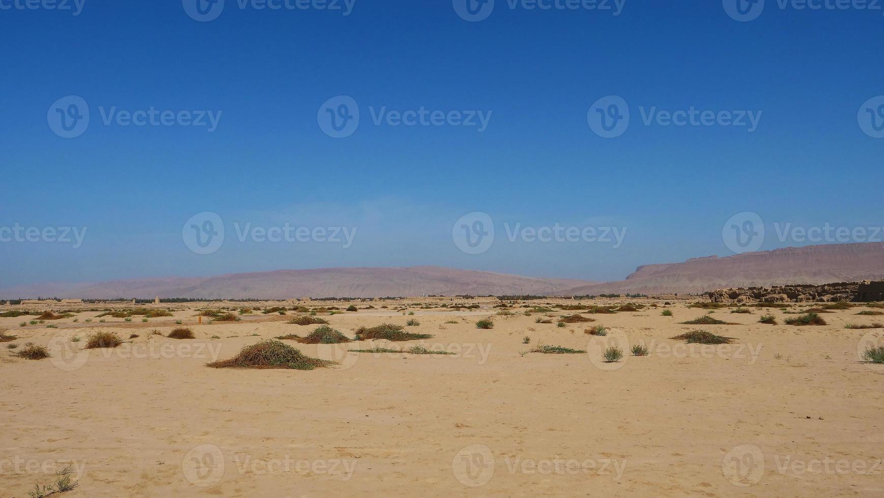 rovine gaochang inturpan provincia dello xinjiang cina. foto