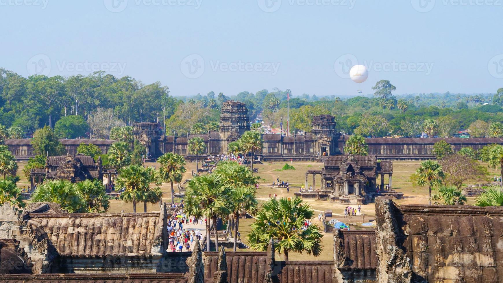 antico tempio complesso angkor wat a siem reap, cambogia foto