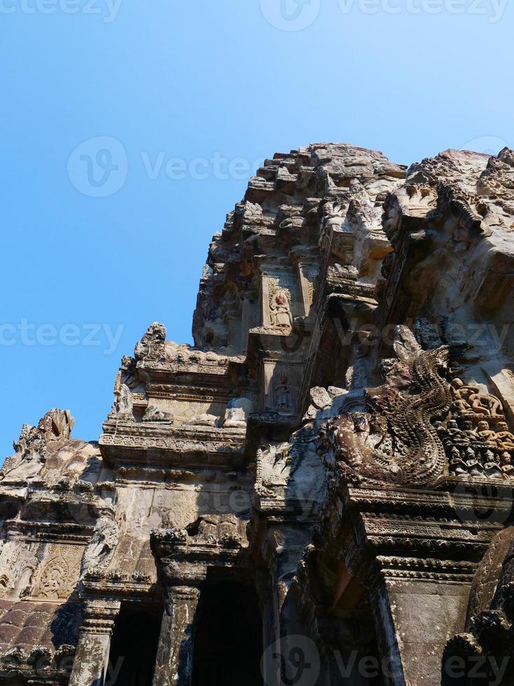 Rovina dell'antico complesso del tempio di angkor wat a siem reap, cambogia foto