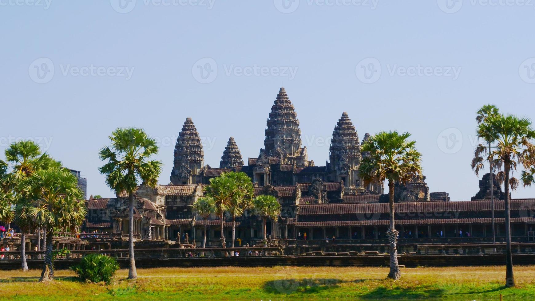 antico tempio complesso angkor wat a siem reap, cambogia foto