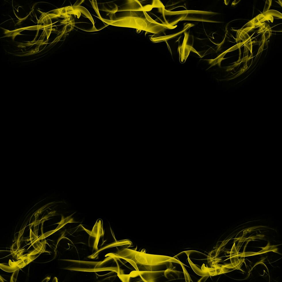 astratto Fumo telaio su nero sfondo foto