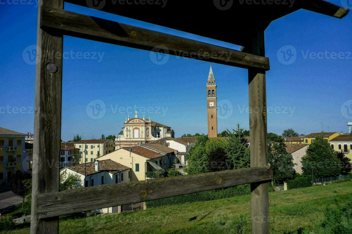 panoramico paesaggio e architettura di il città foto