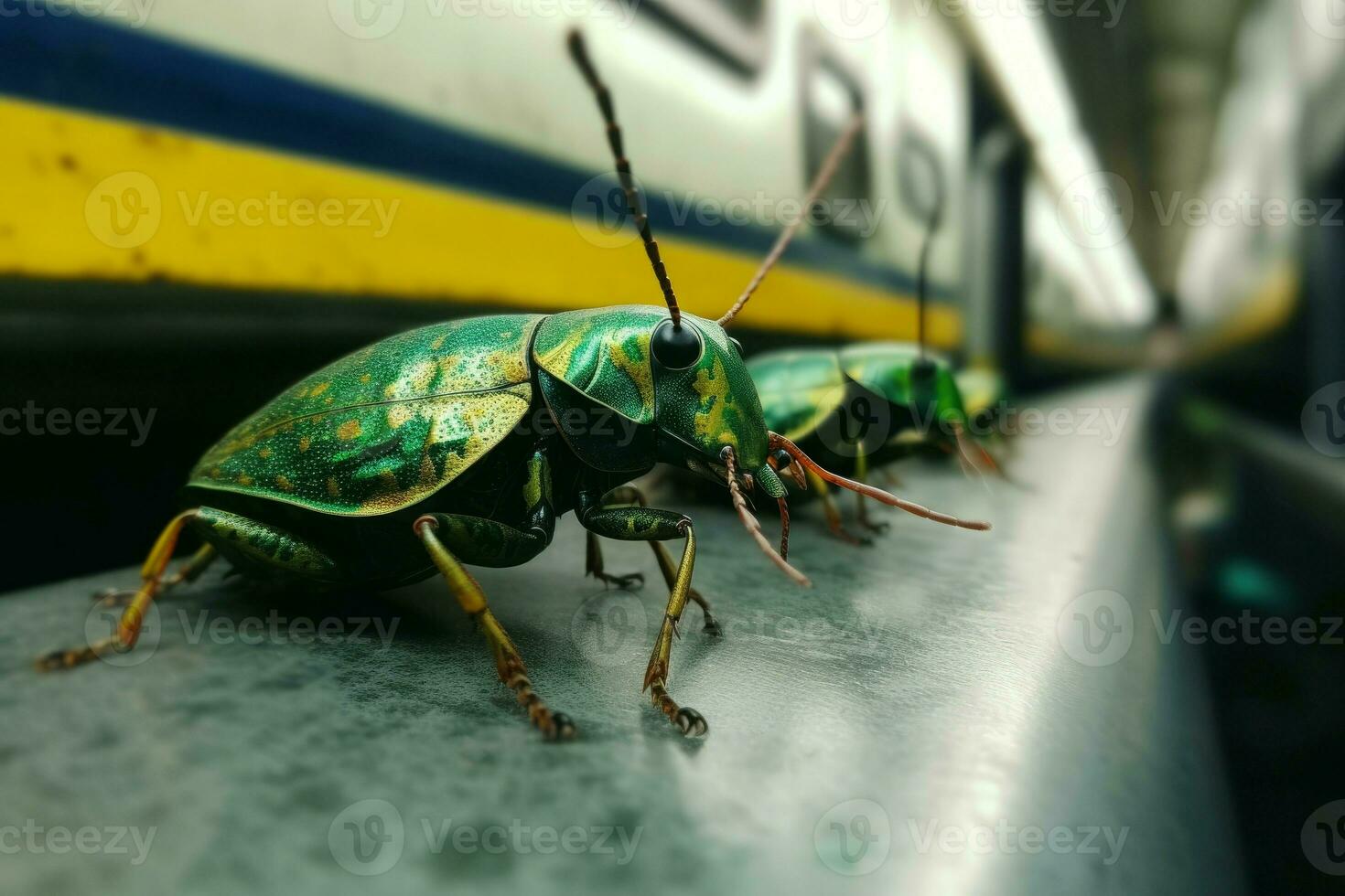 clop bug nel metropolitana. creare ai foto