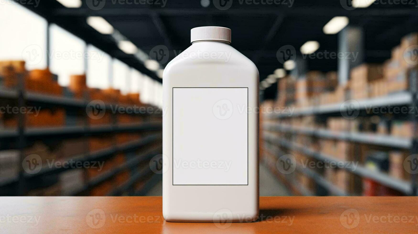 un' bottiglia di latte ai generato foto